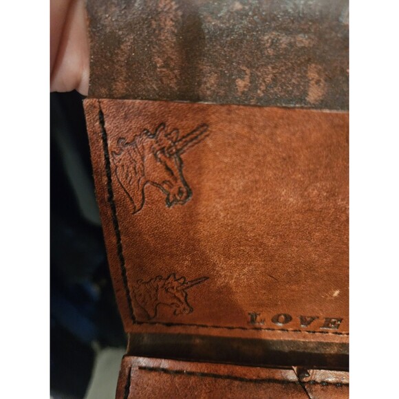 Vintage Handmade Tooled Western Style Wallet - Picture 5 of 7
